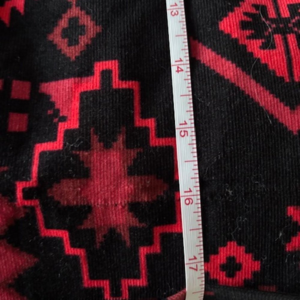 Piombo Tribal Aztec Corduroy Skirt size 12 NWT - Picture 6 of 6